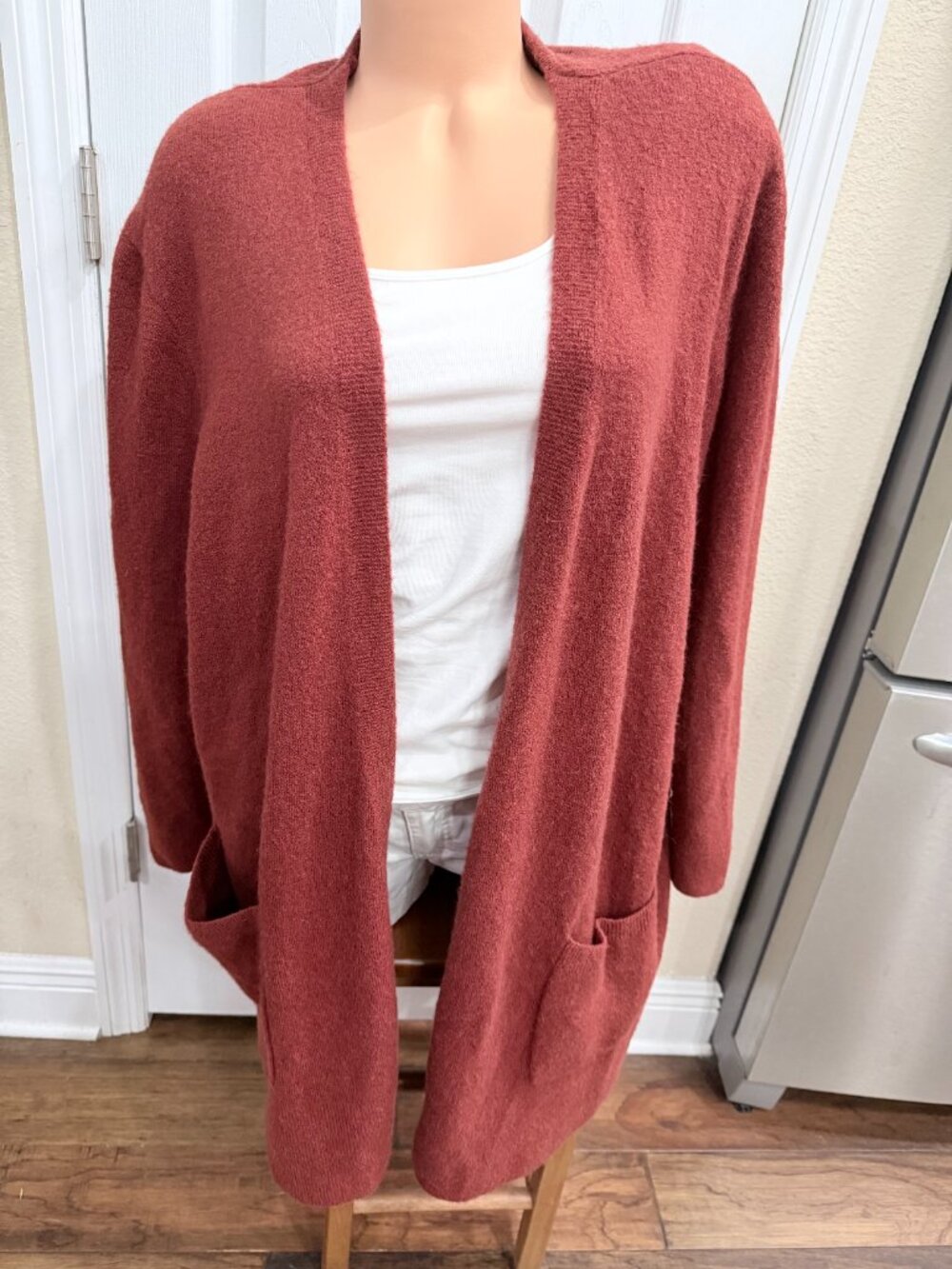 Madewell Plus Size 3X Wool Alpaca Blend Cocoon Cardigan Sweater Pockets
